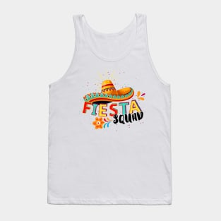 Fiesta Squad Sombrero Mexico Party Cinco De Mayo Matching Tank Top